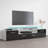 Aghancrossy 76.3" Modern TV Stand with LED Lighting, High Gloss Finish, Media Storage-1795598153