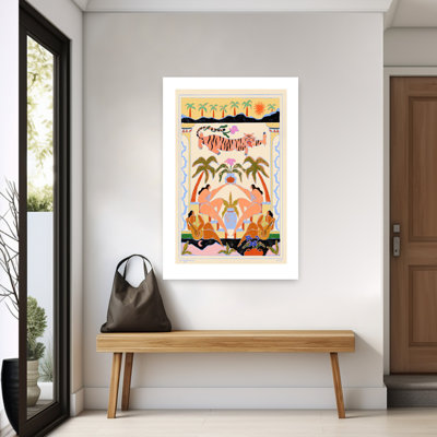 Art contemporain, palmier abstrait, fleur de tigre, art forestier