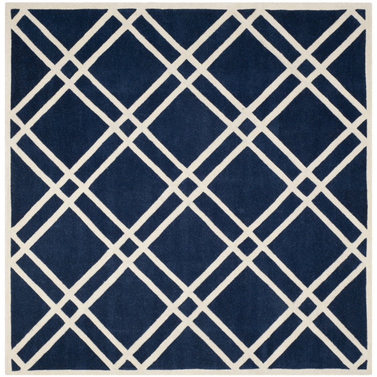 Deedie Hand Tufted Wool Geometric Rug