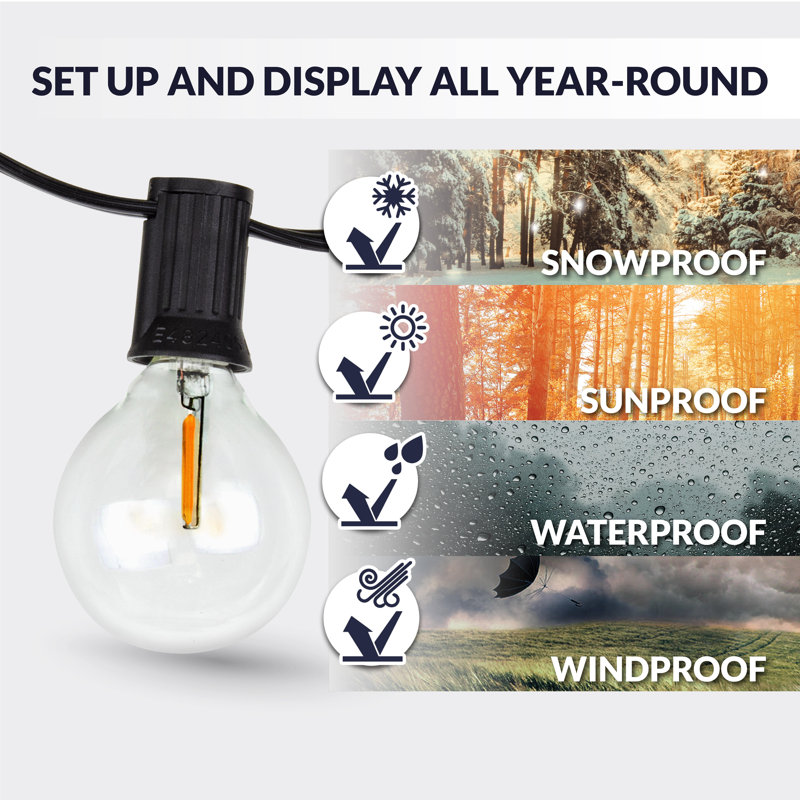 Asusena Outdoor 52 - Bulb 600'' Globe String Light