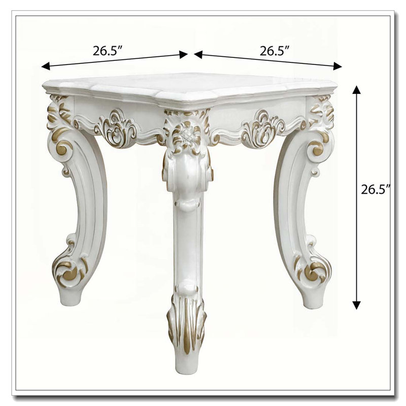 Table de bout carrée antique