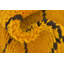 Tapis de zone en laine jaune/noir 3 pi 6 po x 5 pi 3 po one-of-kind-noué la main Ilfracombe