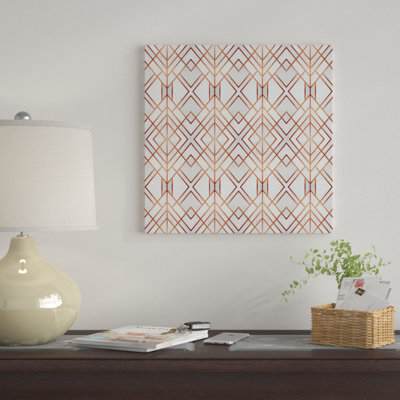 «Copper Geo» par Elisabeth Fredriksson, impression sur toile tendue