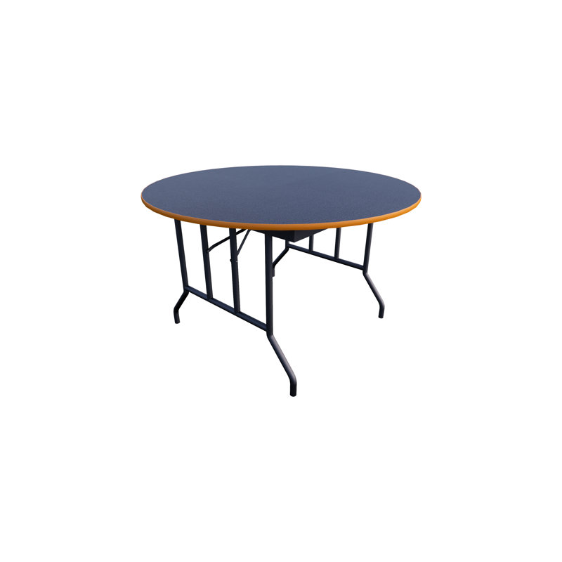 Table pliante - Contreplaqué - Rond, H 29 po x l 48 po x P 48 po
