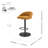 Felomina Fabric Gaslift Swivel Bar Stool-708288868