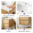 Aditya 40" Floating Wall-mounted Bathroom Vanity, Solid Wood Cabinet With 2 Drawers And White Resin Sink-808348351