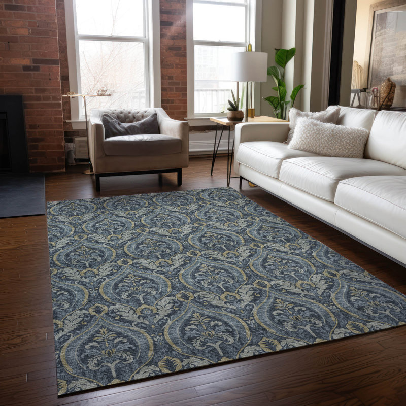 Cresley Floral Indoor / Outdoor Rug, Rectangle 3' x 5'