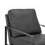 Chaise longue Tosheba en similicuir noir avec structure noir mat-905995412