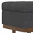 Mariah 34"W Upholstered Coffee Table Storage Ottoman with Lift Top and Solid Wood Legs