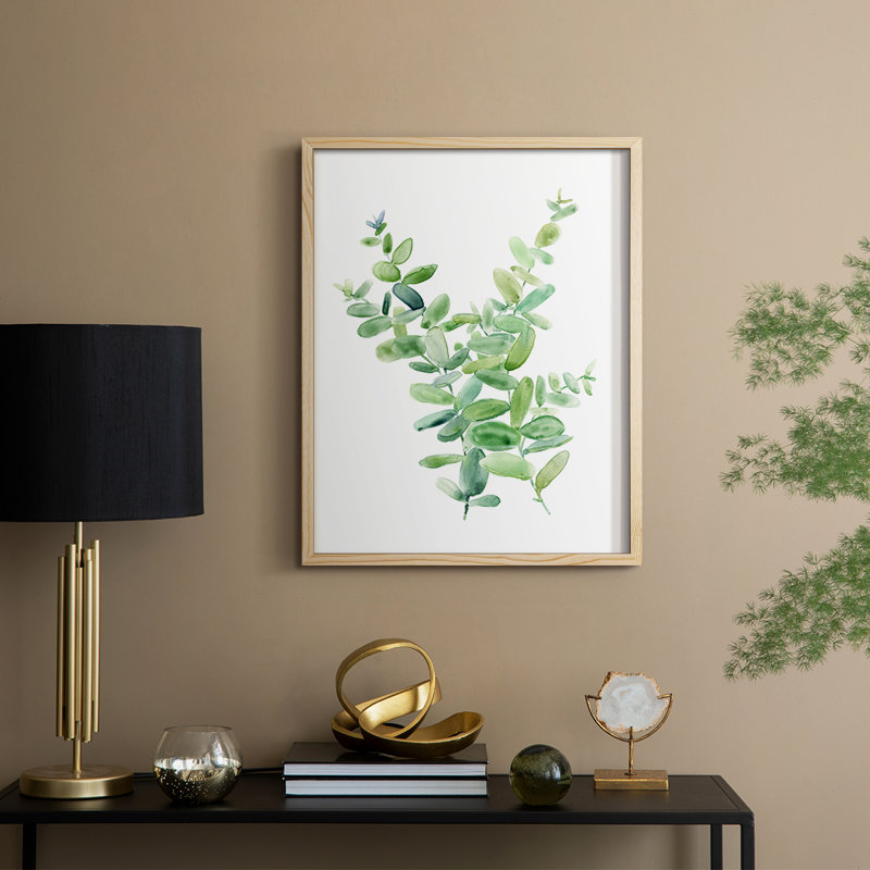 Eucalyptus III, reproduction encadrée - bois massif