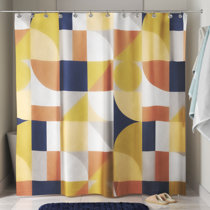 Wayfair  Hookless Yellow & Gold Shower Curtains & Shower Liners You'll  Love in 2023