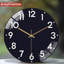 Horloge murale 12 po ronde en verre trempé avec mouvement à quartz silencieux-2002074910-2003254471