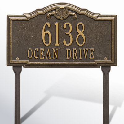Gatewood Personalized Standard 2-Line Lawn Address Sign