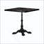 Table carrée en marbre fritté d'aspect marbre - base en fonte robuste pour bistro, café, bar et maison-798047392