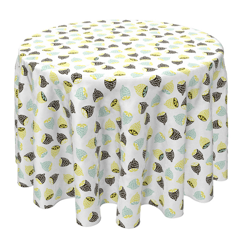 Round Cotton Twill Tablecloth