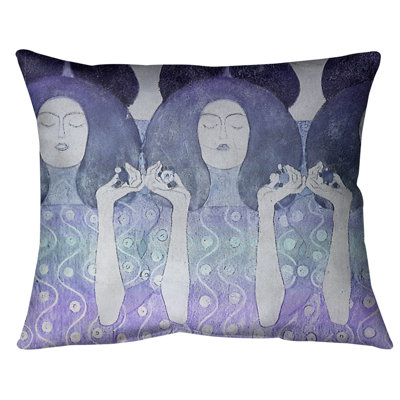 Coussin lombaire de mariés anges