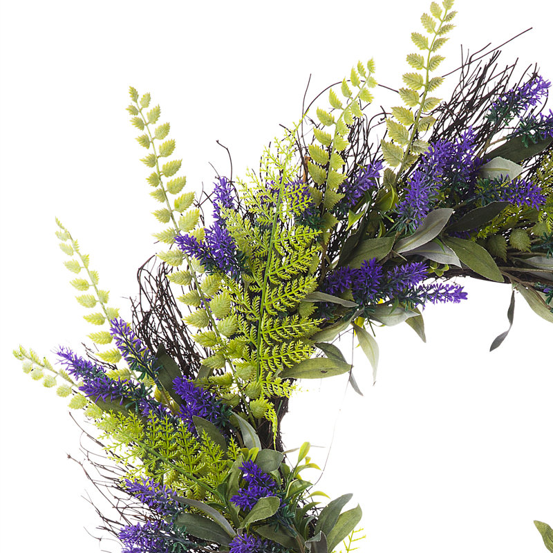 Faux Lavender Silk 24'' Wreath
