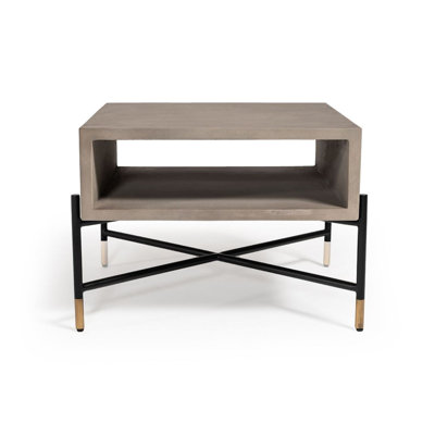 Tura Concrete & Metal Coffee Table