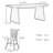 Solid wood oak dining table set-107393352