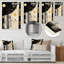 Or, noir, blanc, dimanche, Jazz I - Collages abstraits, art mural, salon-1229652671-1229652664