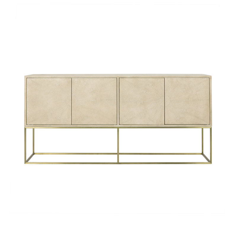Alice Credenza - Emboss Faux Shagreen / Ivory