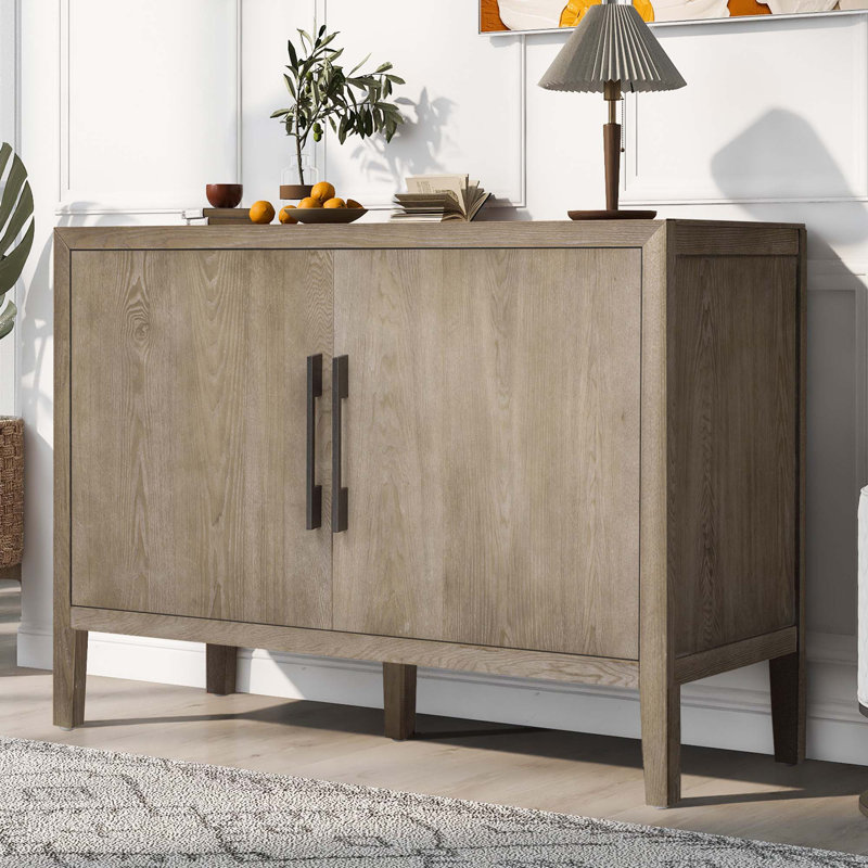 Accent Cabinet,Sideboard Wooden with 2 Doors, Natural