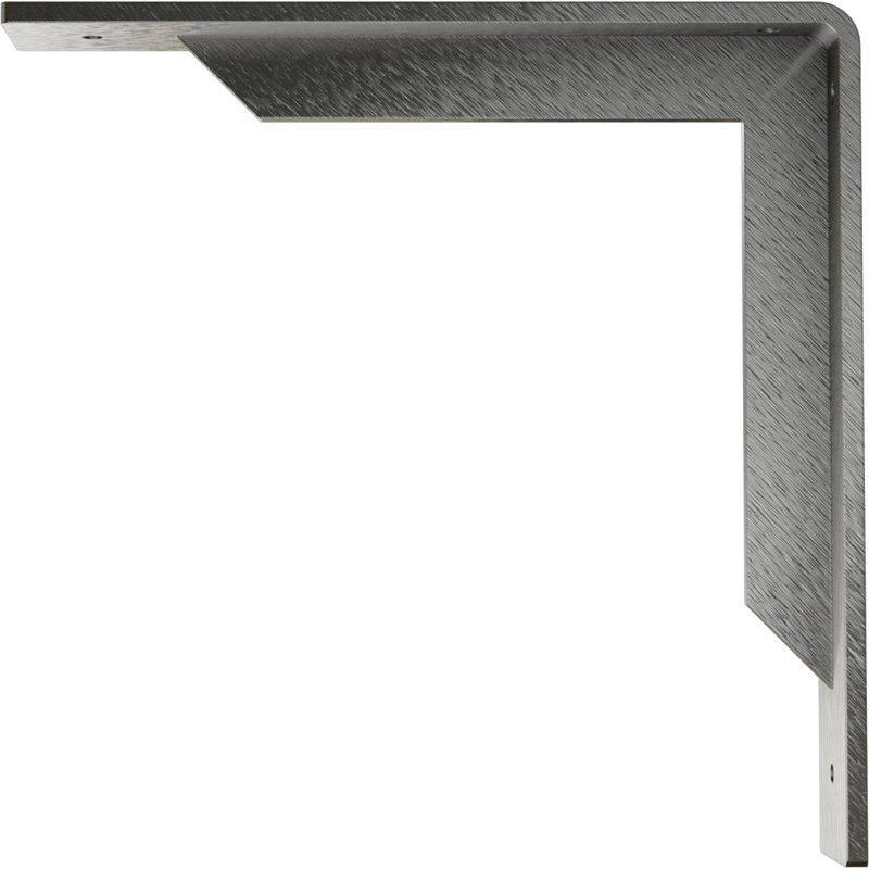 Support en acier Stockport, H 10 po x l 2 po x P 10 po, Acier Inoxydable