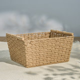Bay Isle Home™ Ludmilla Rectangular Multi Purpose Water Hyacinth Baskets with Handles - 16" x 12" x 13"