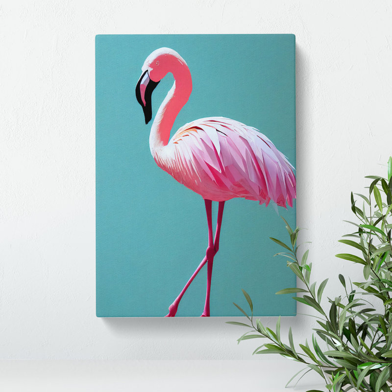 Stunning Flamingo - Wrapped Canvas, 60cm H x 35cm W x 3cm D