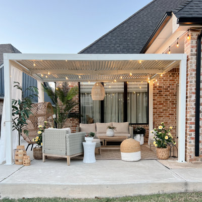 13 Ft. W x 10 Ft. D Aluminum Pergola