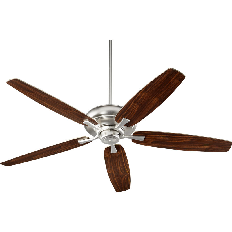 Falzone 56'' Ceiling Fan with LED Lights, Satin Nickel