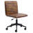 Faux Leather Mid Back Swivel Computer Task Desk Chair-91696632-101109633