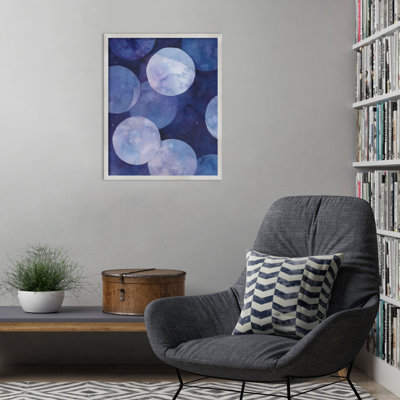 «Amethyst Moons II» par Grace Popp, impression sur bois encadrée