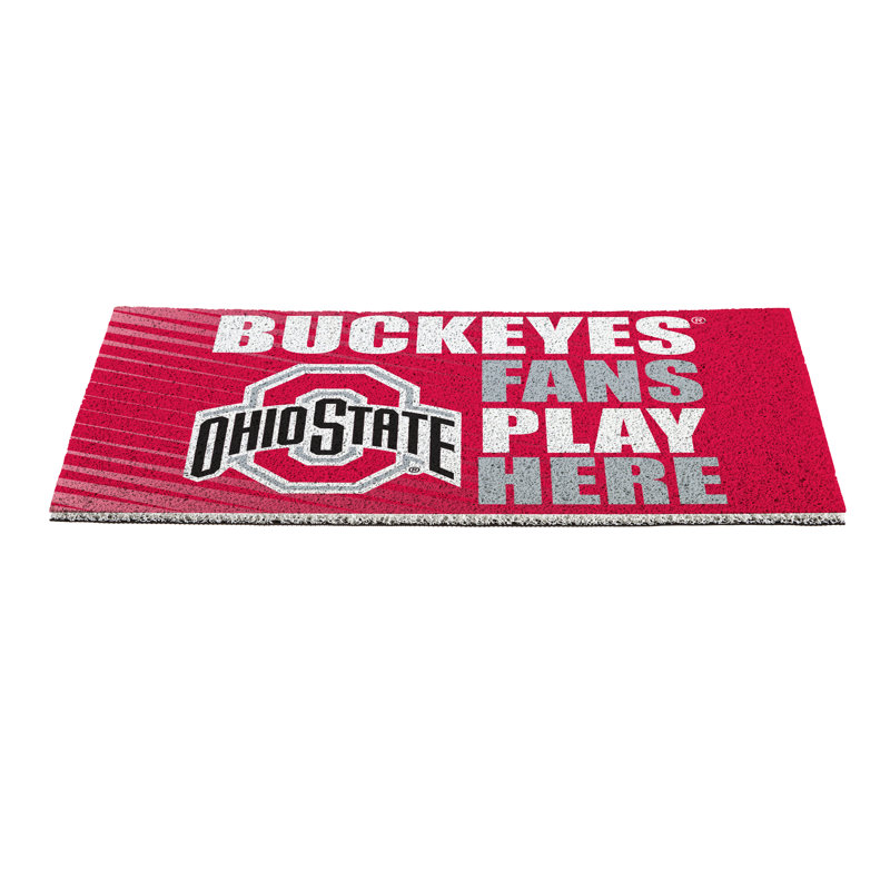 Ohio State University Fan PVC Mat, 28"x16"