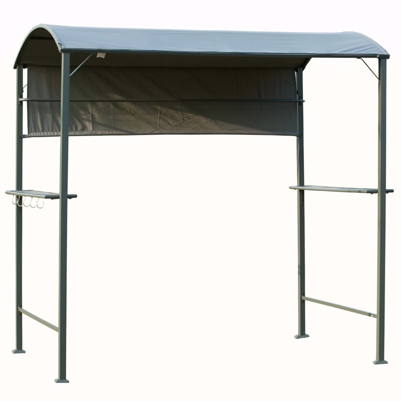 Auvent pour barbecue avec auvent latéral