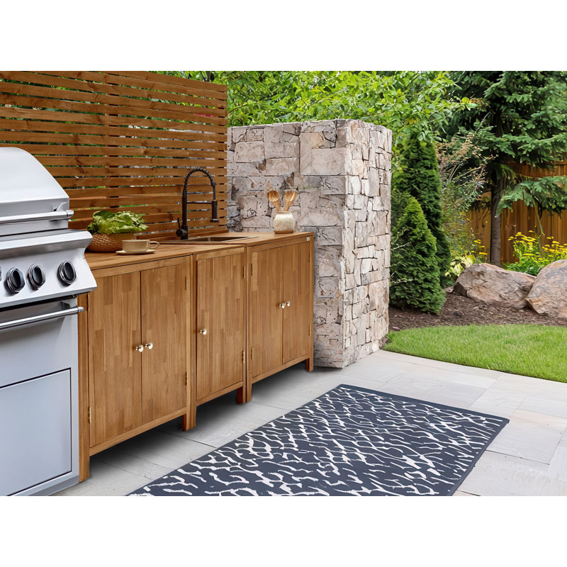 Outdoor Kitchen Cabinet VENOSA Acacia Wood 50 cm 50 cm Brown