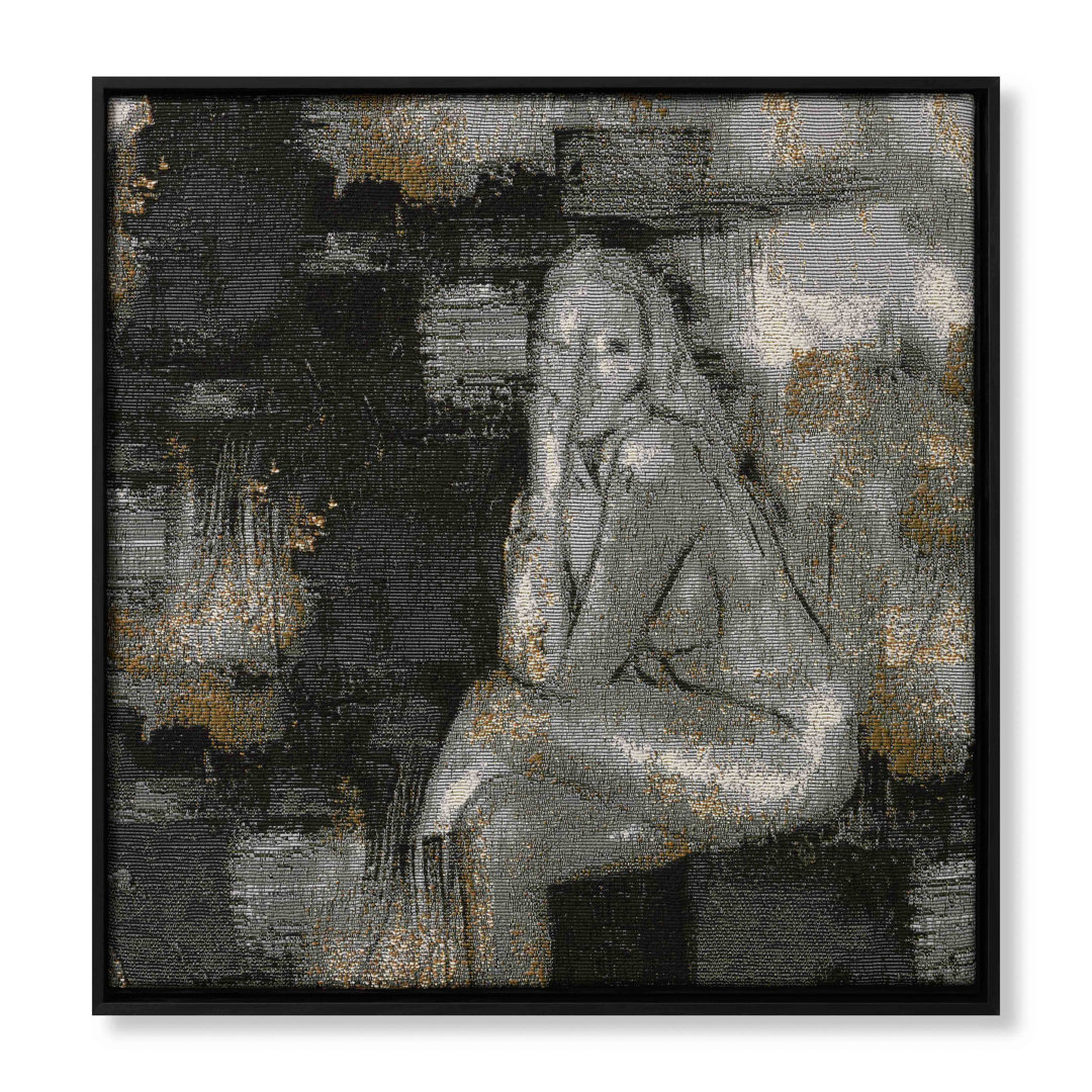 Amber Lewis x Loloi Clementine Black / Grey 2'-9" x 2'-10" Wall Art Amber Lewis x Loloi