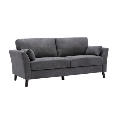Canapé en tissu tissé avec 2 coussins