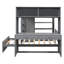 Lit mezzanine gris avec lit simple et espace. Maximisez la polyvalence de votre chambre à coucher. Personnalisez les options de rangement-899953425-899953439