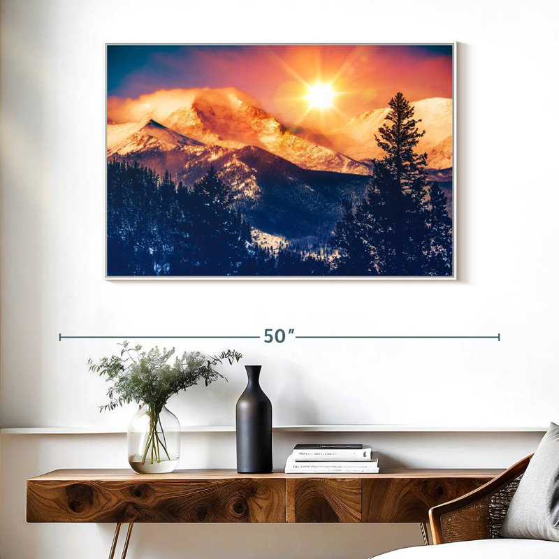 Colorado, Cadre flottant blanc, 40 po x 27 po
