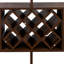 Casier à vin mural rustique multifonctionnel à 3 niveaux avec porte-verres, idéal pour le bar, la salle à manger et le rangement. Panneaux de particules de noyer, profondeur : 120 cm, largeur : 23,5 cm, hauteur : 103,5 cm, poids : 22,2 kg
