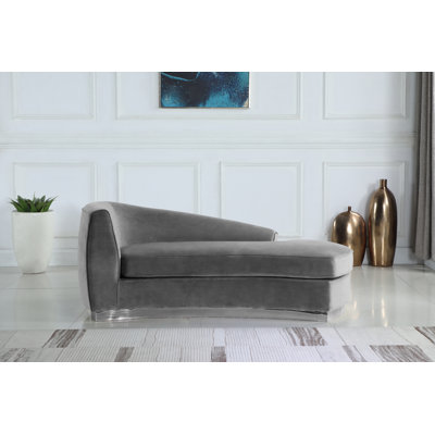 Schenectady Velvet Chaise Lounge
