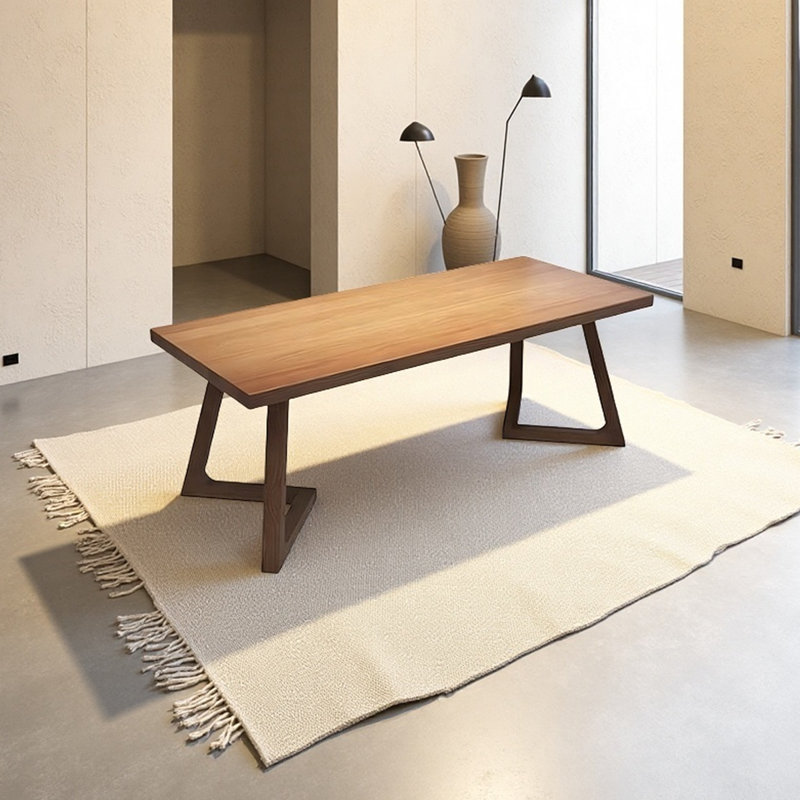 Nordic solid wood rectangular dining table, 29.53"H x 27.56"L x 55.12"W