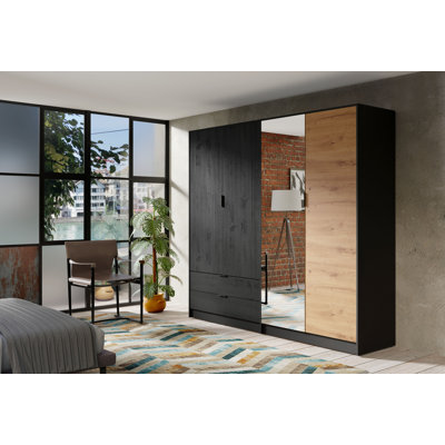 Berdie 4 Door Laminate Wardrobe