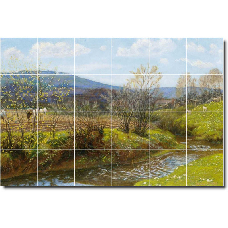 Carreau de céramique décorative 36 po x 24 po 6 po x 6 po, Country 04533