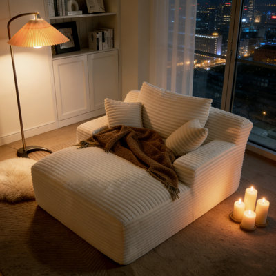 Chaises longues d'intérieur à compression, canapé-lit moderne et moelleux de 168 cm pour la maison