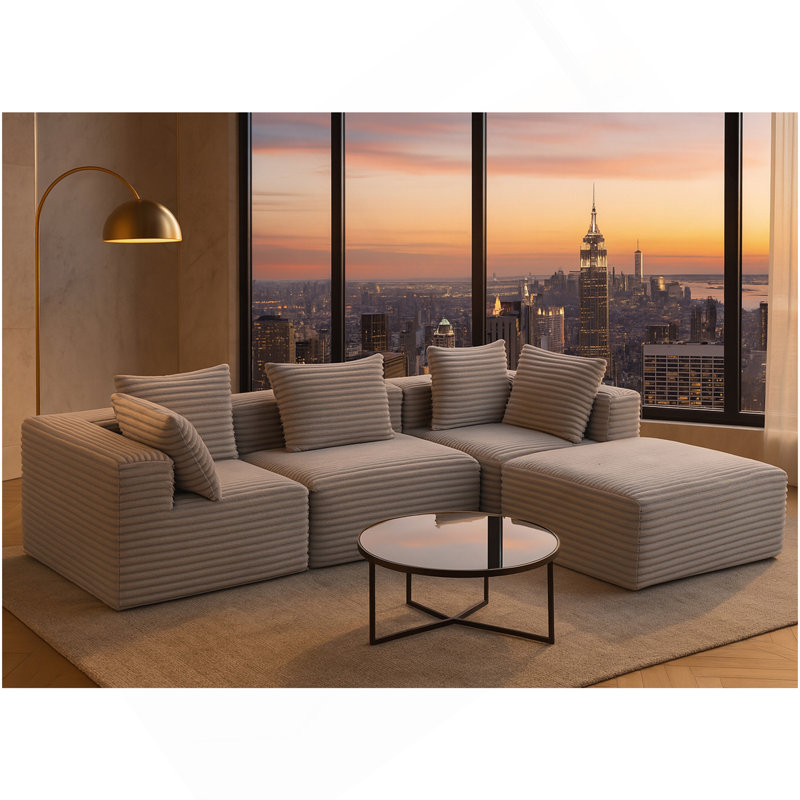 Compressed Sofa:Magic Cube Sofa Grey