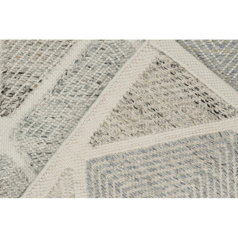 Scandinavian Wool Geometric Area Rug, Runner 2'6" x 10'