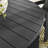 Tahoe Round Outdoor Patio Aluminum Dining Table In Gray