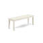 L'ensemble de salle à manger 6 pièces contient une table de salle à manger rectangulaire et 4 chaises Parson en tissu brun avec banc, blanc lin-1481895175-1481895174